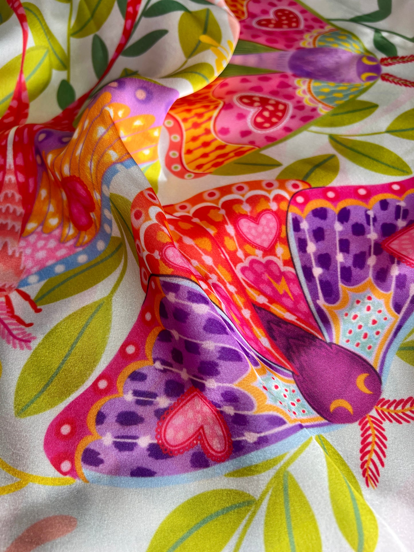 Moth Symphony Satin Scarf