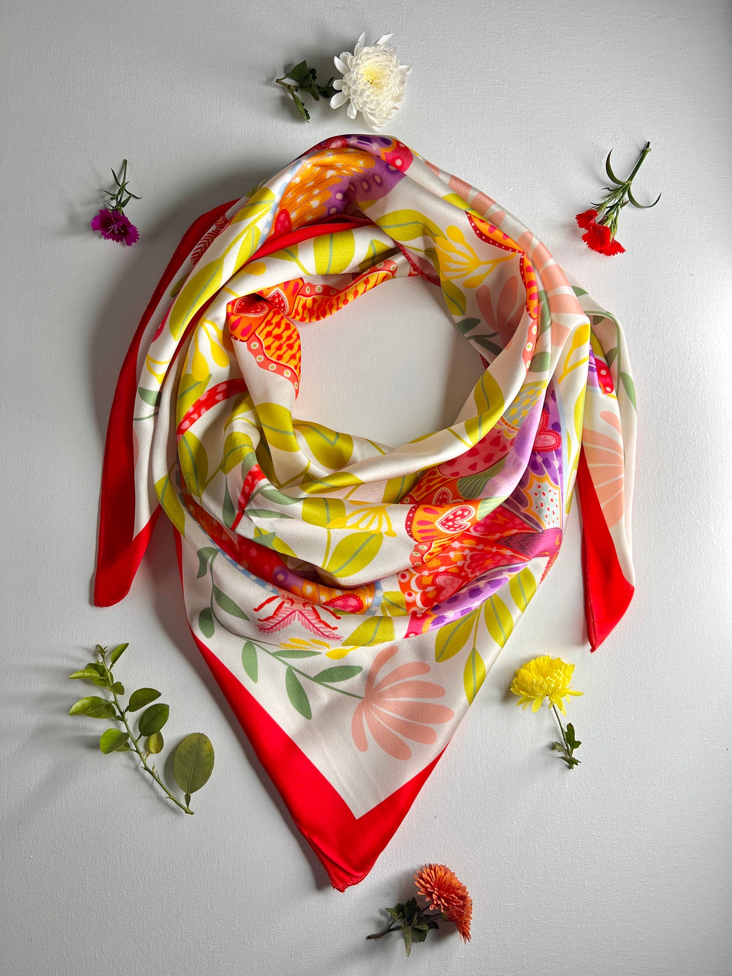 Moth Symphony Satin Scarf