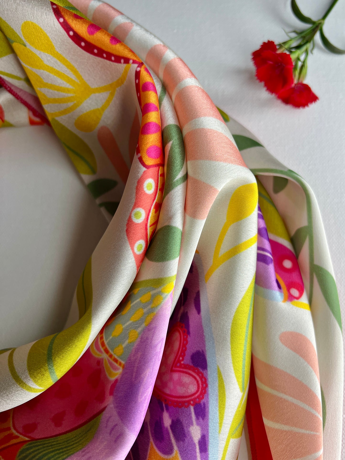 Moth Symphony Satin Scarf