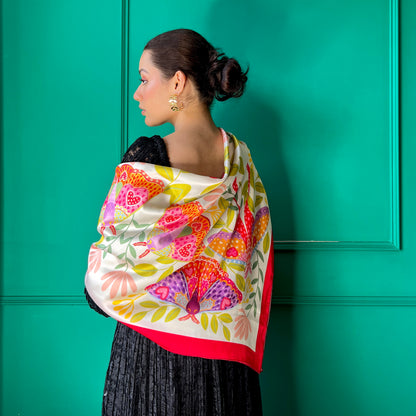 Moth Symphony Satin Scarf