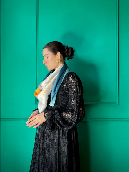 Sunlit Serenity Satin Scarf